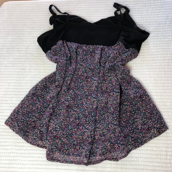 Multicolor Spaghetti Strap Babydoll Top Size 5 - Picture 2 of 6